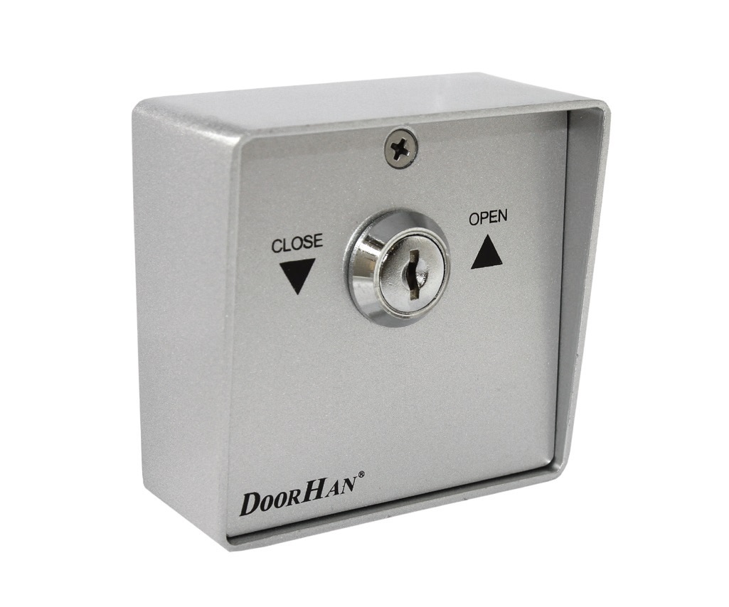 Выключатель металлический SWM кнопка-ключ для рольставен DoorHan